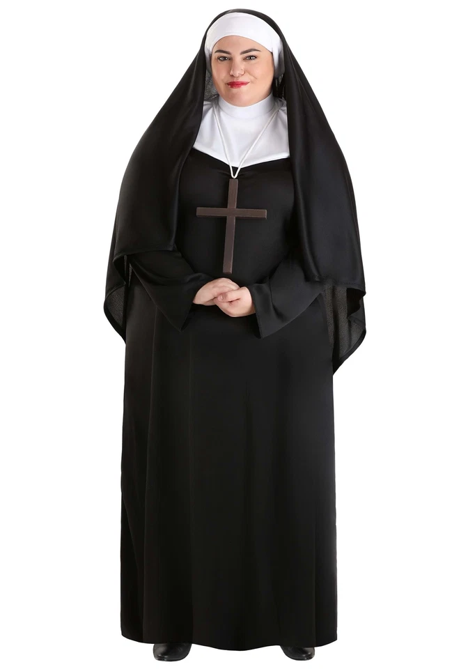 Plus Size Traditional Nun Costume - Image 1 of 1