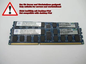 Nanya 16 GB (2x 8 GB) DDR3-1333 PC3-10600R HP 500205-071 CL9 Server RAM - Picture 1 of 1
