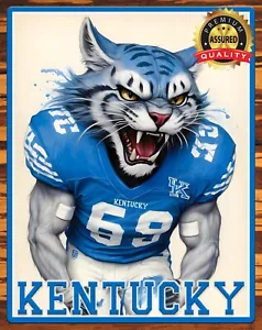 Kentucky Wildcats - Art To Be Signed By Artist - Metal Sign 11 x 14 - Imagen 1 de 4