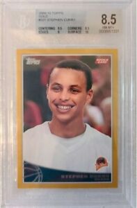 STEPH STEPHEN CURRY BGS 8.5 2009-10 TOPPS BASKETBALL #321 GOLD ROOKIE RC /2009