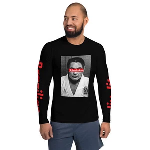Rickson Gracie Brazilian Jiu-Jitsu BJJ Gi No-gi Nogi MMA Long Sleeve Rash Guard - Picture 1 of 32