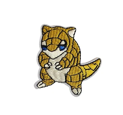 Pokemon Sandshrew Character Ground Type Poke Embroidered Iron/Sew On Patch  - Image 1 of 4