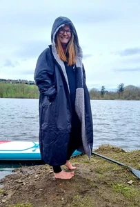 Winter Sale STEAMBOARD wasserdicht trocken winddicht trocknend Wickel Morgenmantel Gr. L - Bild 1 von 6