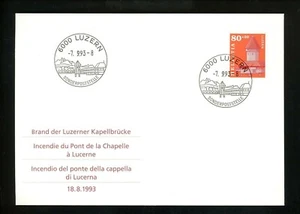 Postal History Switzerland FDC #B590 Architecture buildings water tower 1993 - Picture 1 of 2