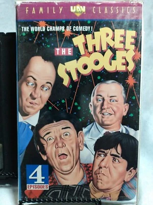 The Three Stoges The World Champs Of Comedy 4 Episodes VHS Sealed Rare - Image 1 of 3