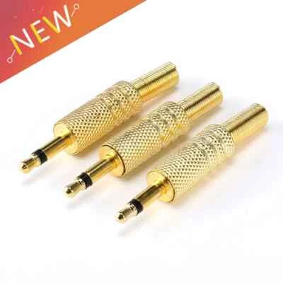 5x Gold Plated 3.5mm RCA Audio Connector Plug Jack - Image 1 of 4