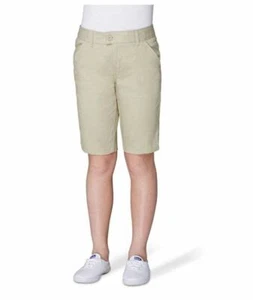 French Toast Plus Girls Adjustable Waist Bermuda Short, Khaki, 20.5 Plus - Picture 1 of 1