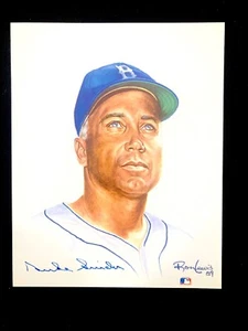 LIVING LEGENDS PORTRAIT #3 8X10 PRINT, SIGNED DUKE SNIDER - Bild 1 von 3