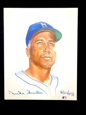 RETRATO LEYENDAS VIVAS #3 IMPRESIÓN 8X10, FIRMADO DUKE SNIDER Foto 1 de 3
