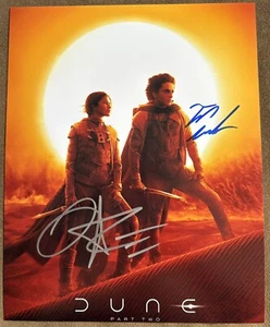 Zendaya and Timothee Chalamet Signed Photo, 8x10 with COA, Dune, Dune 2 - Picture 1 of 4