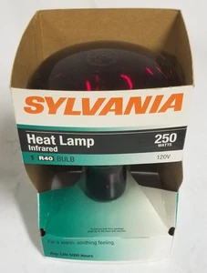 Lámpara de calor infrarroja roja SYLVANIA 250R40/10 250 vatios base media bombilla R40 - Imagen 1 de 5