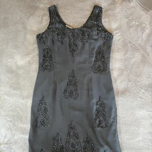 JMD New York Dress Womens 3X Beaded Cocktail Formal Sheath 90s Glam Vintage - Picture 1 of 14