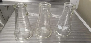 3x Erlenmeyer Kolben Laborglas 250 ml SCHOTT DURAN Absaugflasche - Bild 1 von 1