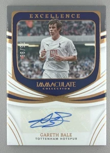 2022-23 Panini Immaculate Gareth Bale Autograph Tottenham Hotspurs 75/99 - Picture 1 of 2