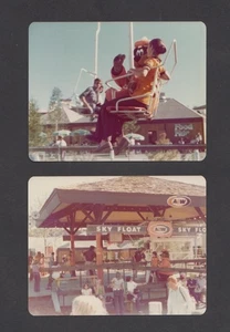 (2) Orig vintage A&W radice birra orso parco divertimenti foto istantanea - Foto 1 di 1