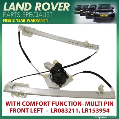 FOR LAND ROVER DISCOVERY 5 V L462 2016-2024 FRONT LEFT WINDOW REGULATOR & MOTOR - Image 1 of 4