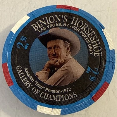 Binion's Horseshoe World Series of Poker 1994 $2,50 ficha de casino Las Vegas Nevada Foto 1 de 3