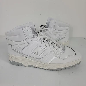 New Balance 650 White Grey BB650RWW Mens Basketball Shoes High Top Size 13 New - Picture 1 of 7