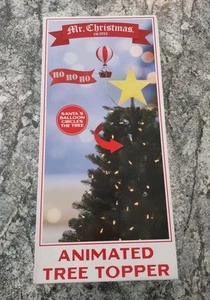 Globo Mr. Christmas Animado Árbol Topper Papá Noel Nuevo en Caja - Imagen 1 de 4