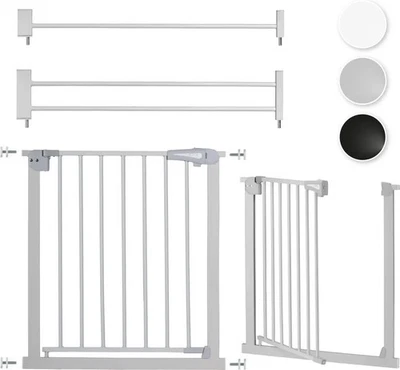 MoMi PAXI Treppenschutzgitter 75 - 103 cm Grau Neu Inkl. Rechnung - Bild 1 von 4