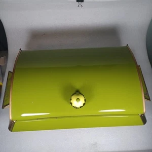 Vintage  1950’s MCM Atomic Anchor Hocking Avocado Green Chaffing Dish Fire King - Picture 1 of 24