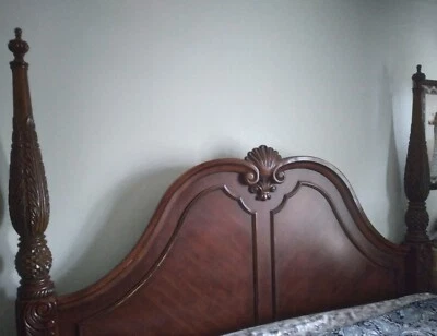 Ashley-King size bedroom set furniture used - Image 1 of 3