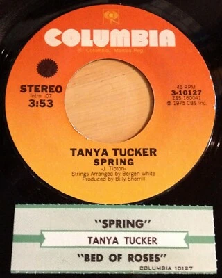 Tanya Tucker 45 Spring / Bed Of Roses  w/ts - Image 1 of 2
