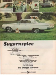 Oldtimer Print Reklame Reklame Auto DODGE 1965 Coronet Sugarnspice Hochzeit Kind - Bild 1 von 1