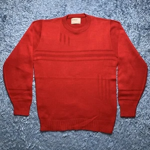 Suéter a rayas vintage años 70 80 BRENTWOOD ropa deportiva lana para hombre talla XL alto - Imagen 1 de 7