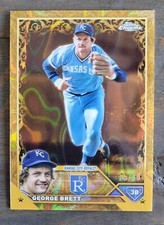 GEORGE BRETT Royals 2023 Topps Chrome Gilded Lava GOLD Etch Refractor #5/10