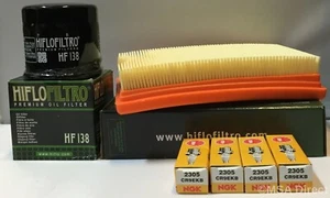 Service Kit For APRILIA V4R TUONO (2011 to 2013) Air / Oil Filter & Spark Plugs - Picture 1 of 5