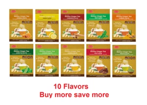 Té de jengibre original instantáneo miel té de jengibre hecho con jengibre real - Imagen 1 de 11