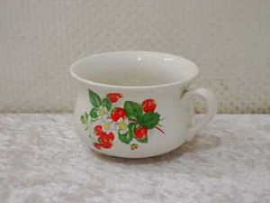 Portmeirion Pottery XL Cappuccino Cup Summer Strawberry Vintage England - Picture 1 of 5