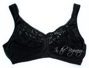 Sujetador de copa suave Playtex CYH 4272 38D Wonderwire negro transparente sin forrar - Imagen 1 de 1