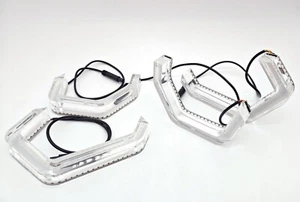 Switchback LED halo for BENZ CLS W219 C219 320CDI 04-10 LED halo ring Crystal M4 - Picture 1 of 15