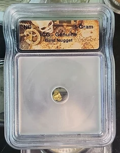 ICG Gold Nugget ICG CERTIFIED 1 Gram - Picture 1 of 11