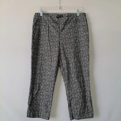 Hilary Radley Womens Mid Rise Cropped Gray Straight Leg Pant Size L - Image 1 of 4