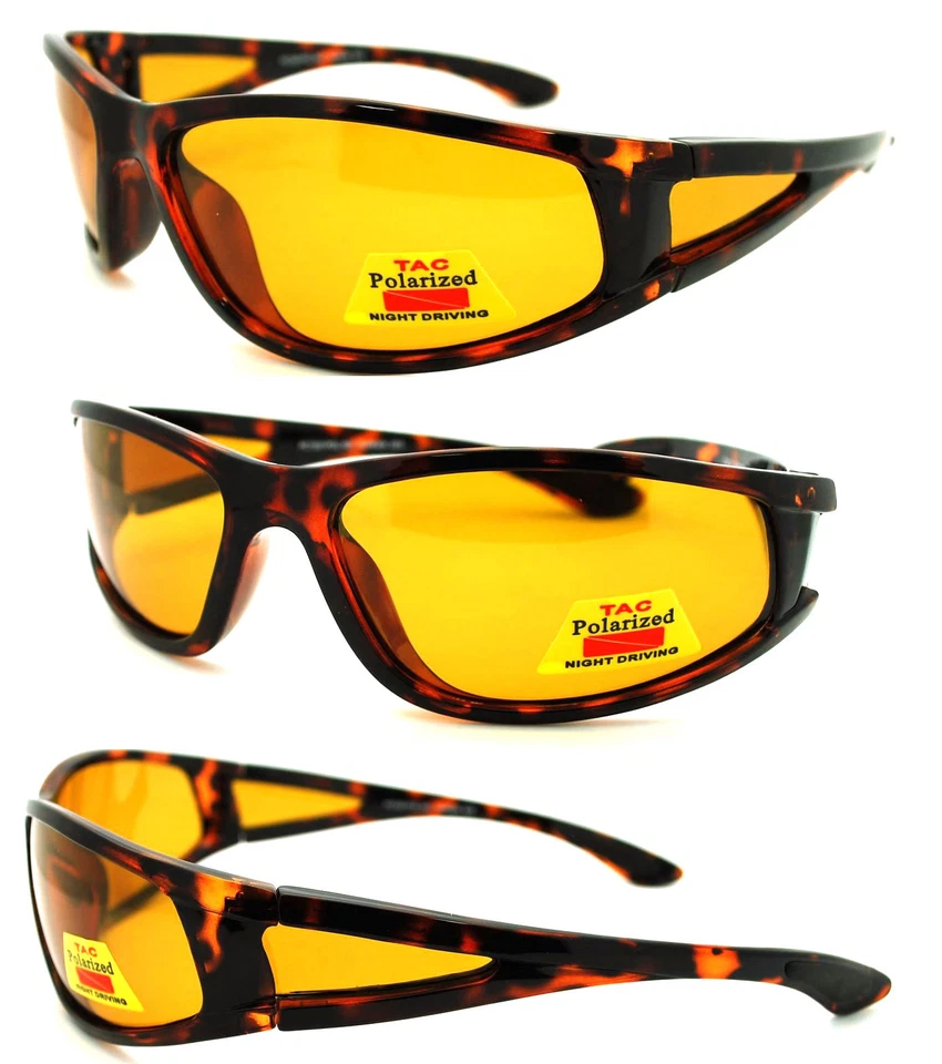 Polarized HD Driving Sunglasses - Tortoise Frame/Yellow Lenses