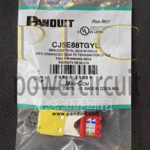 50PCS/BOX Share Panduit CAT5e Network Module CJ5E88TGYL Free shipping - Afbeelding 1 van 1