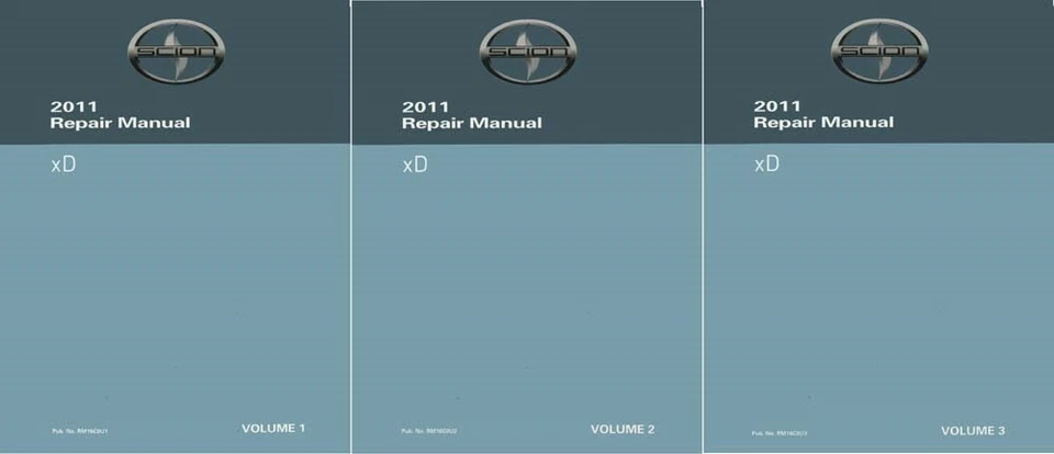 Juego completo manual de reparación de taller SCION xD 2011 Foto 1 de 1