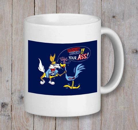 Beep Beep Your Ass - NASCAR Ford Mopar Plymouth Racing, Talladega Superbird Mug Cover