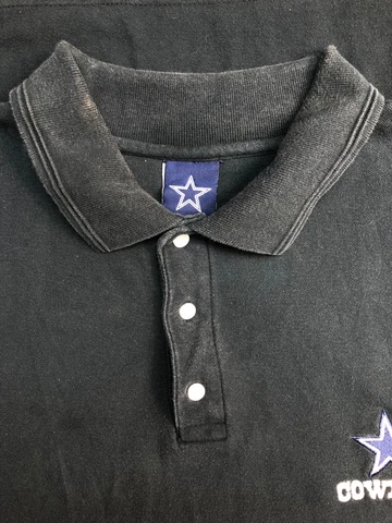 Dallas Cowboys Mens Black Short Sleeve Polo Shirt - Size XL Cover