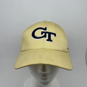 Georgia Tech Yellow Jackets Hat Gold By Russell Strap Back One Size Fits All - Picture 1 of 14