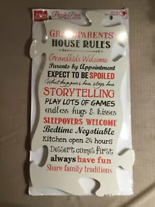 Grandparents House Rules Grandkids Welcome…. 12”x22” Wall Home Decor Art Sign - Picture 1 of 3