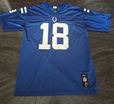 Camiseta deportiva NFL Reebok Indianapolis Colts Peyton Manning talla XL (18-20) juvenil para mujer Foto 1 de 4