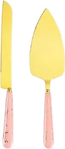 Chandler 2-teiliges Kuchen & Kuchen Servier Set - Rosa 18/10 Edelstahl Besteck - Bild 1 von 10