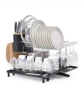 Kingrack 2 Tier Dish Rack,304 Stainless Steel Dish Drainer. Item:WK810207 - Picture 1 of 1
