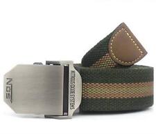 Men Casual Belt Buckle Military Adjustable S Canvas Style Luxury Strap Grommet
