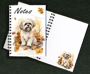 Shih Tzu Dog (Cream) Notebook/Notepad + small image on every page by Starprint