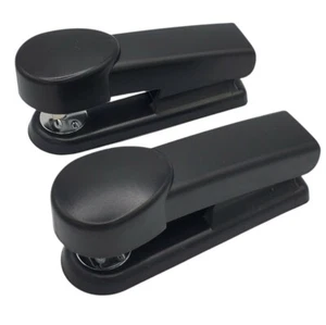 Officemate OIC Halbstreifen Hefter 2er-Pack mit rutschfester Basis schwarz neu - Bild 1 von 9